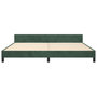 Voir la diapositive 5 : VIDAXL Cadre de lit sans matelas vert fonce 200x200 cm velours