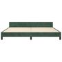 Voir la diapositive 5 : VIDAXL Cadre de lit sans matelas vert fonce 200x200 cm velours