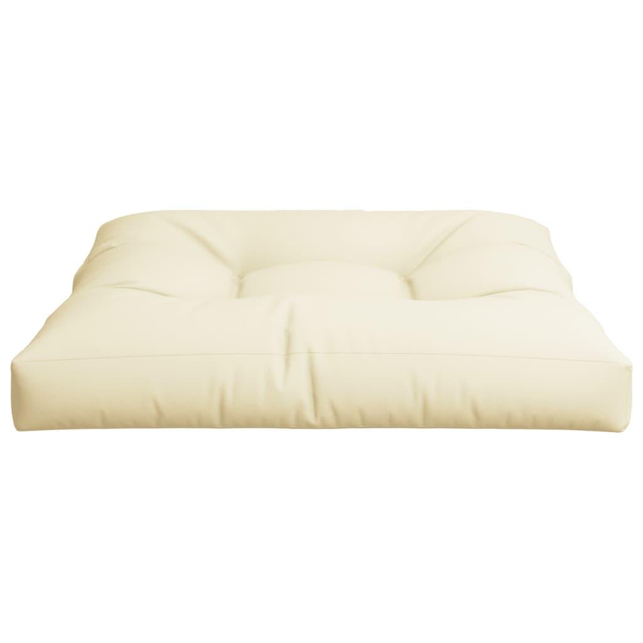 Voir la diapositive 5 : VIDAXL Coussin de palette creme 70x70x12 cm tissu
