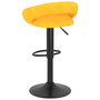 Voir la diapositive 5 : VIDAXL Tabourets de bar lot de 2 jaune moutarde velours