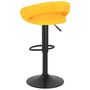 Voir la diapositive 5 : VIDAXL Tabourets de bar lot de 2 jaune moutarde velours