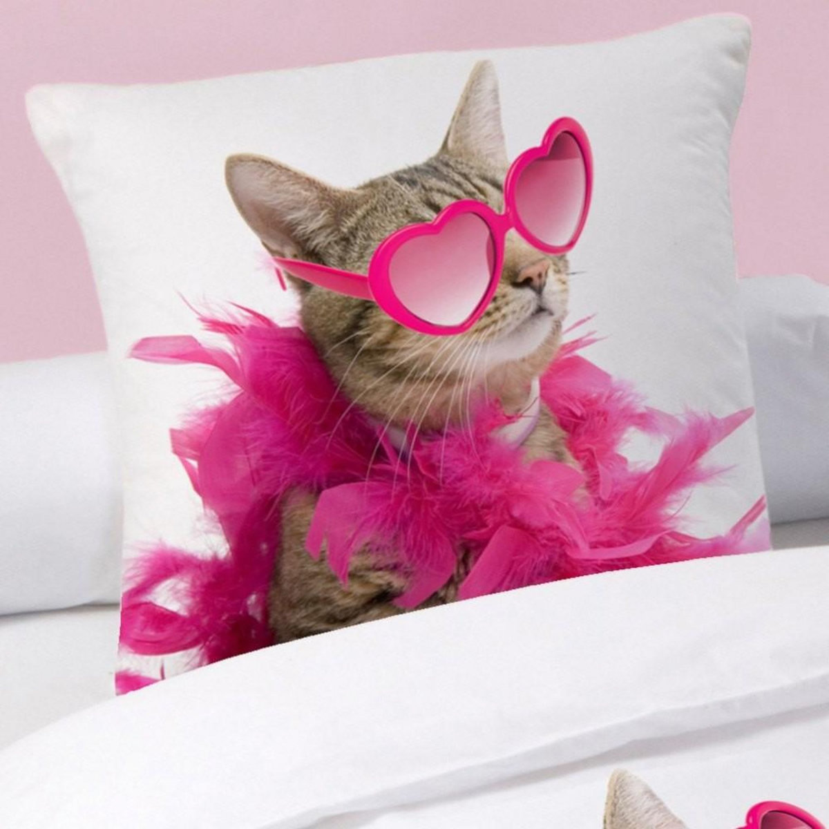 Dourev Housse de couette 140x200 So cute + 1 taie 100% coton