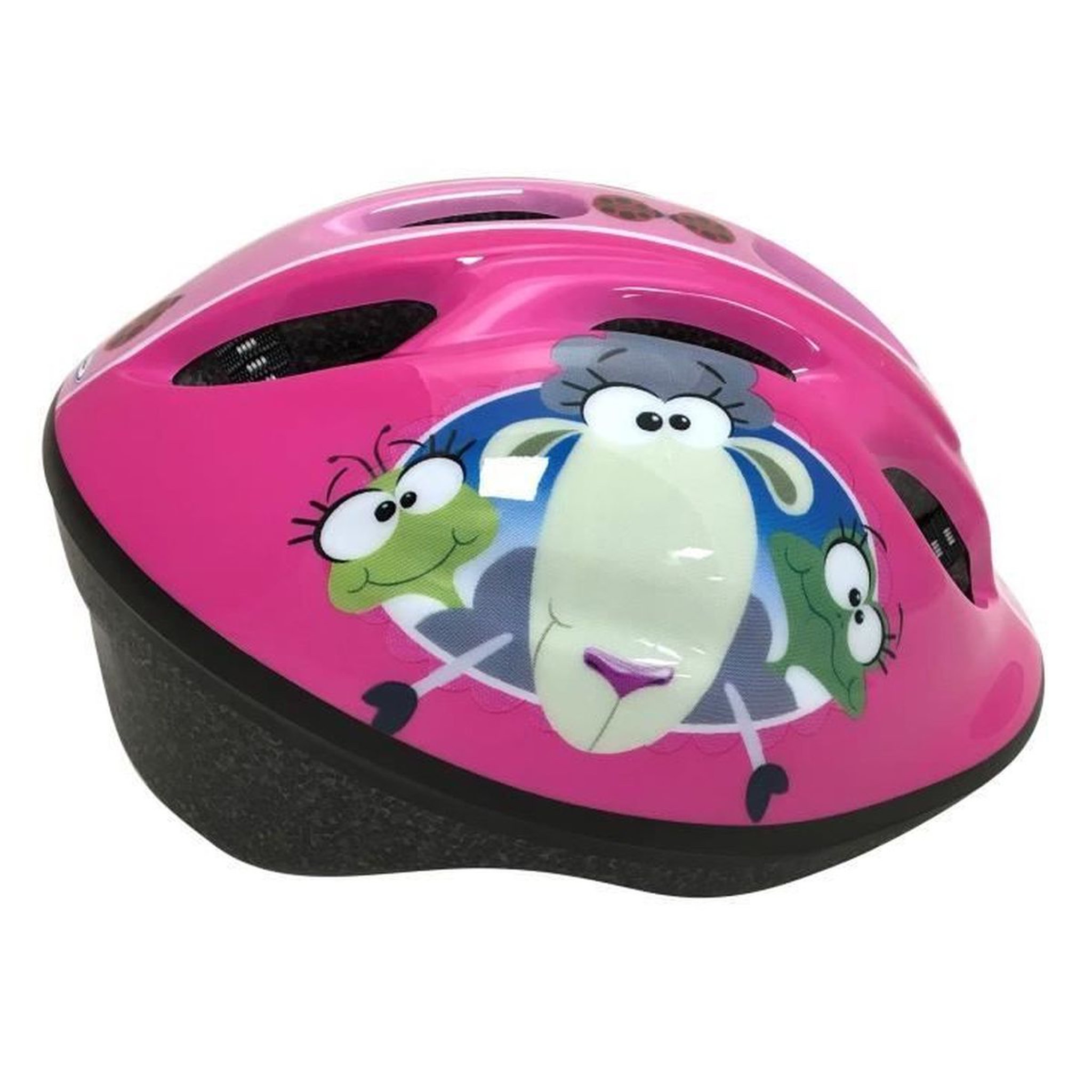 Voir la diapositive 5 : Casque + Coudières/Genouillères Rose, Animaux de la ferme