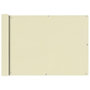 Voir la diapositive 1 : VIDAXL Ecran de balcon en tissu Oxford 75x600 cm Creme