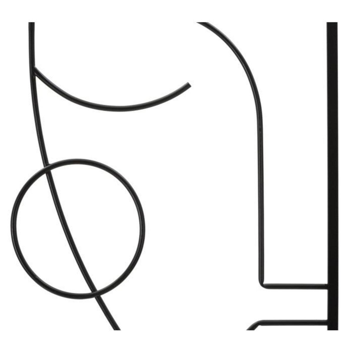 Paris Prix Lot de 2 Décorations Murales en Métal  Tribal  60cm Noir