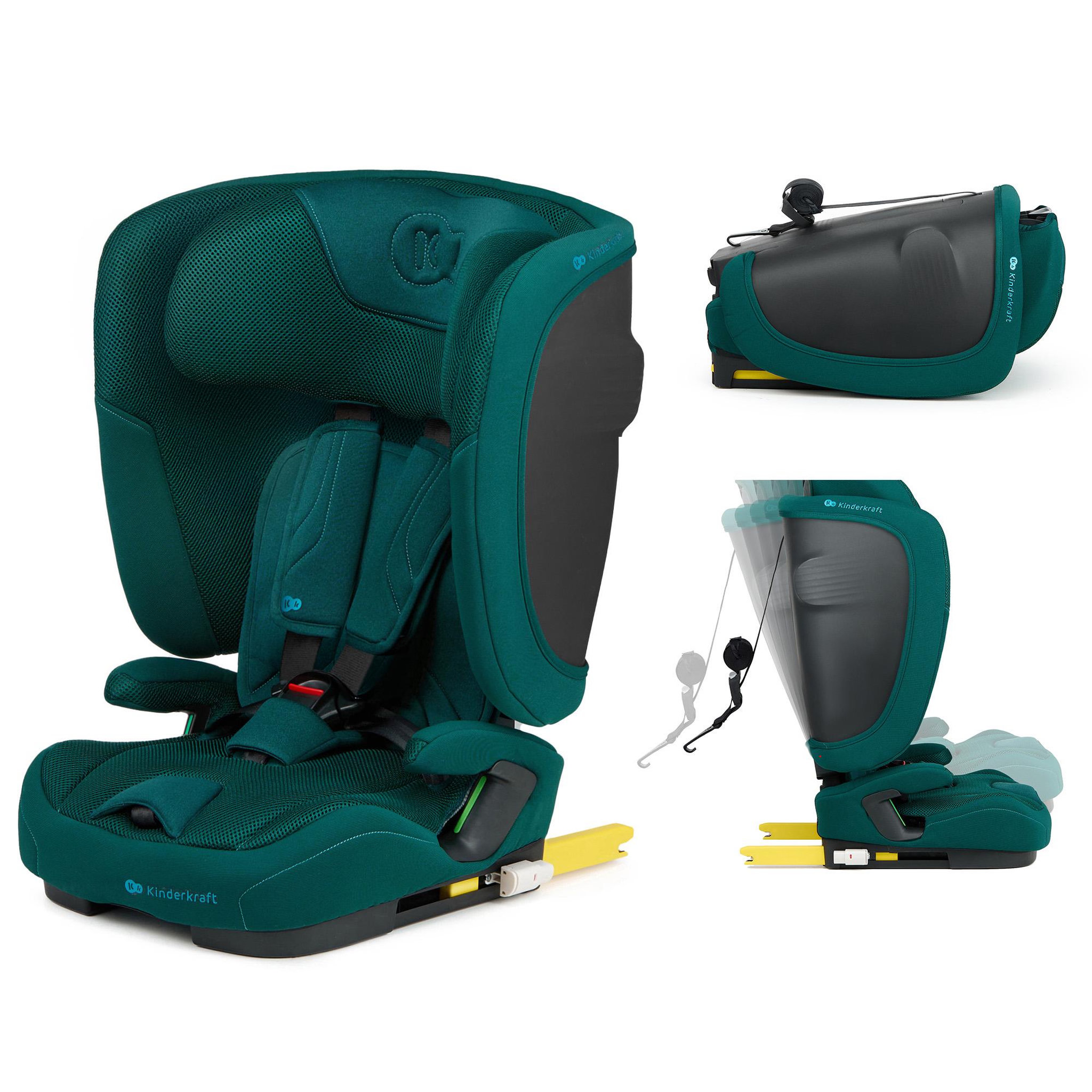 Voir la diapositive 1 : KINDERKRAFT Siege auto fix2go i size 76 150cm pratique confort