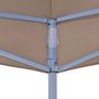 Voir la diapositive 5 : VIDAXL Toit de tente de reception 4,5x3 m Taupe 270 g/m^2