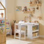 Voir la diapositive 2 : SOBUY SoBuy - Ensemble Table Et Chaise Enfant avec 2 étagères - Nordique - KMB60