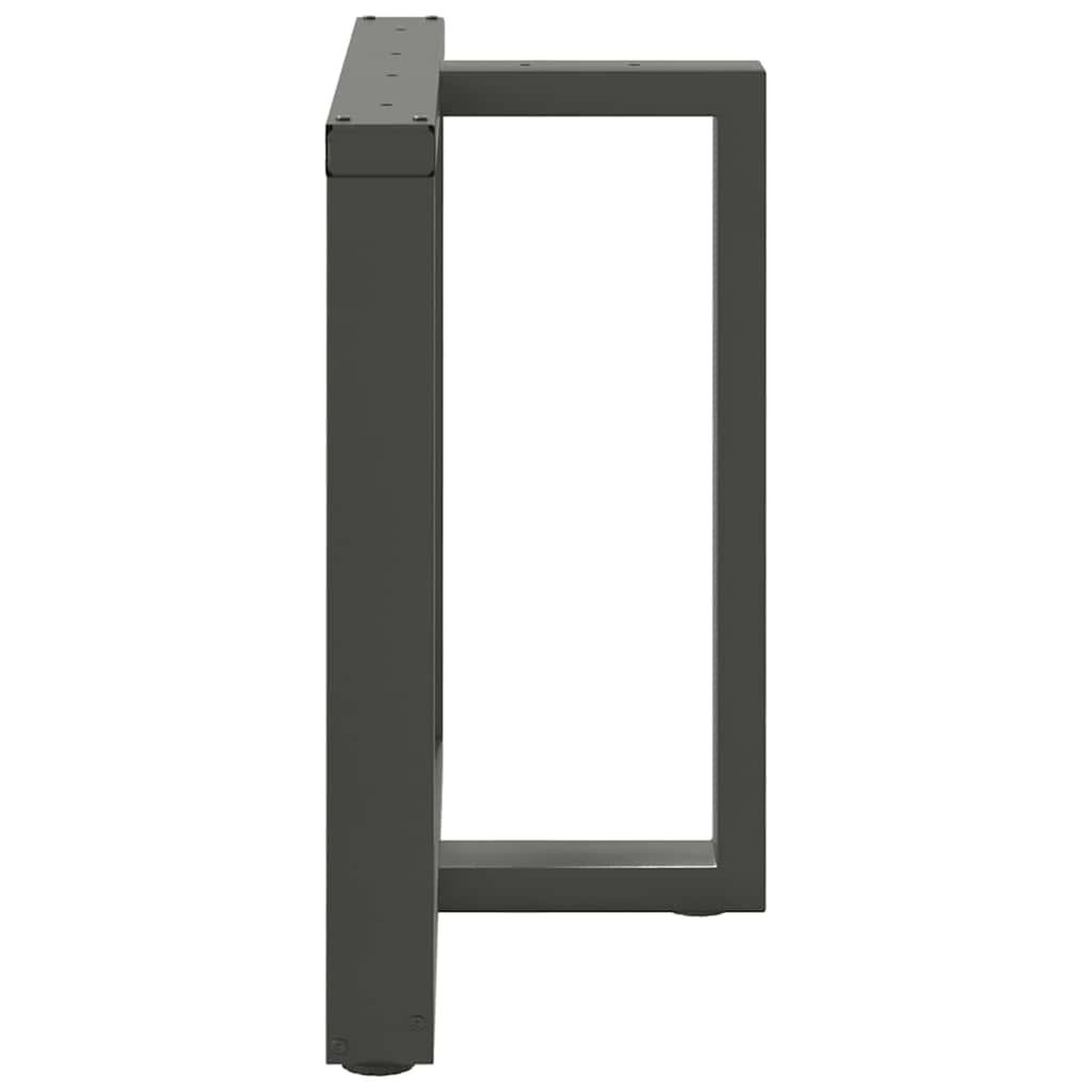 Voir la diapositive 5 : VIDAXL Pieds de table a manger forme de T 2 pcs 80x35x(72-73) cm acier