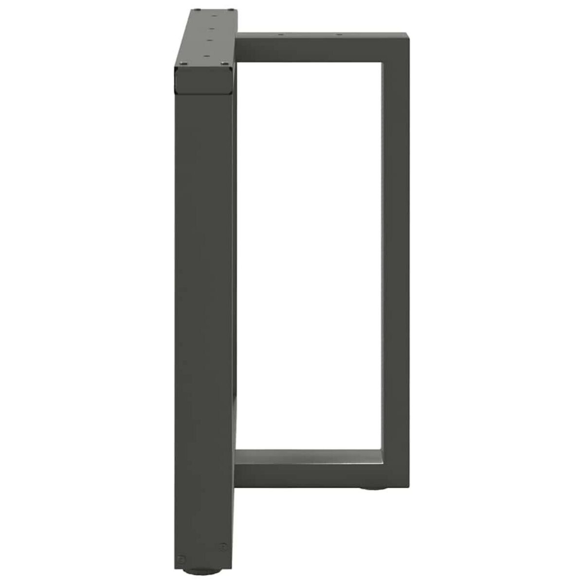 VIDAXL Pieds de table a manger forme de T 2 pcs 80x35x(72-73) cm acier