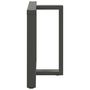 Voir la diapositive 5 : VIDAXL Pieds de table a manger forme de T 2 pcs 80x35x(72-73) cm acier