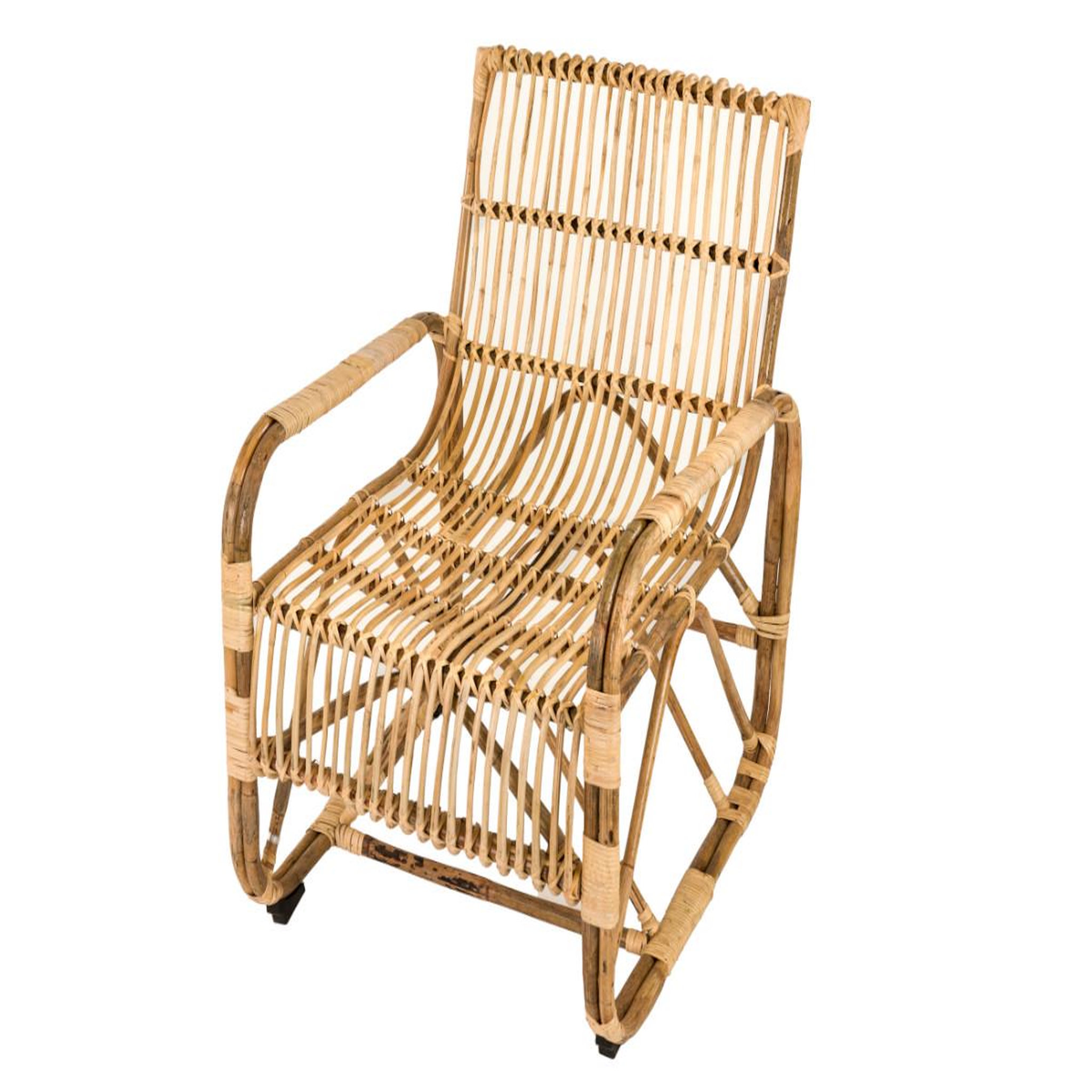 Voir la diapositive 2 : Jardiline Fauteuil de jardin carré en rotin tressé - jardiline