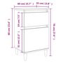 Voir la diapositive 6 : VIDAXL Table de chevet blanc 40x35x70 cm