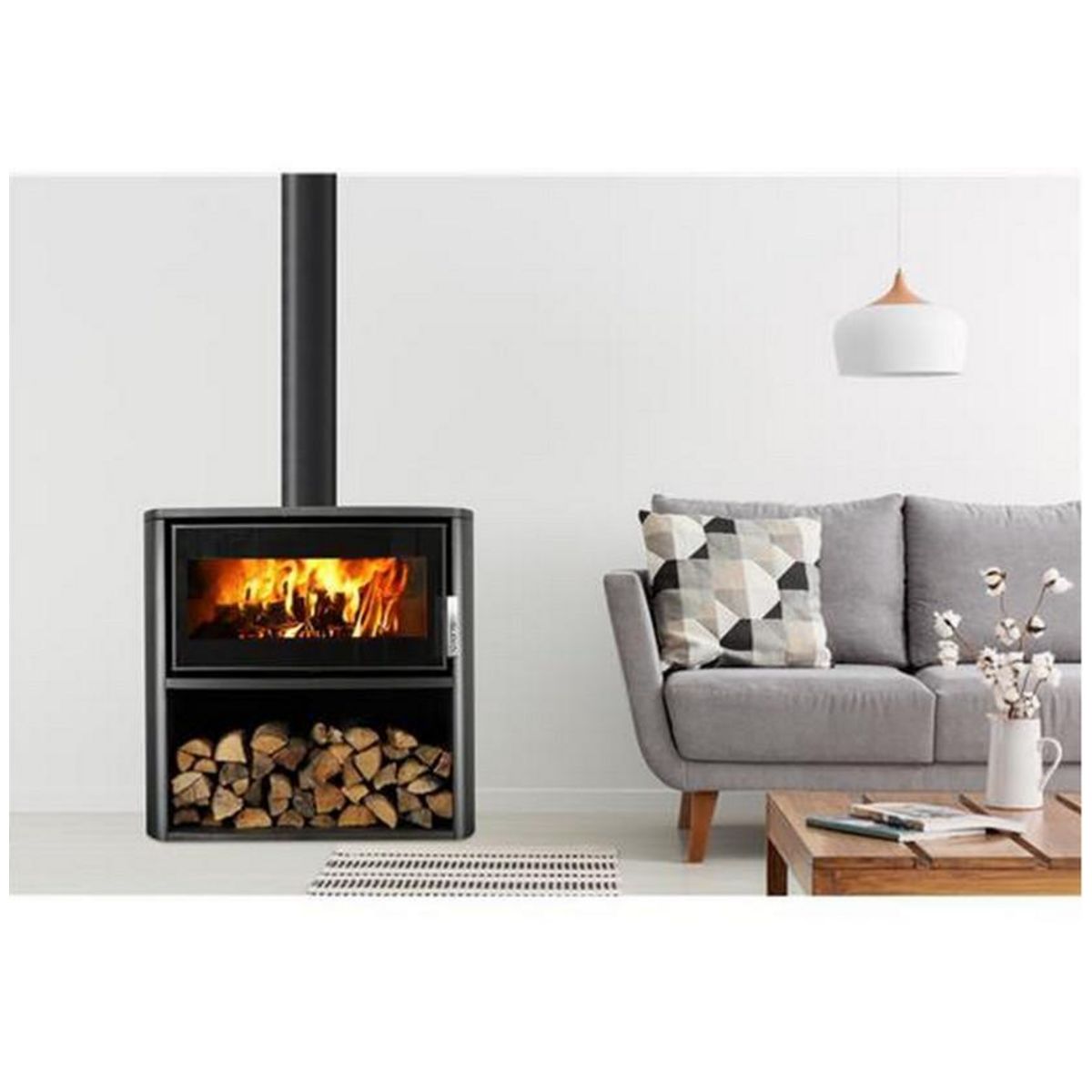 Supra Poêle à bois 7.7kw noir - fr9010570b