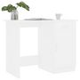 Voir la diapositive 3 : VIDAXL Bureau Blanc 100x50x76 cm Bois d'ingenierie