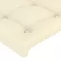 VIDAXL Tete de lit avec oreilles Creme 103x16x78/88 cm Similicuir