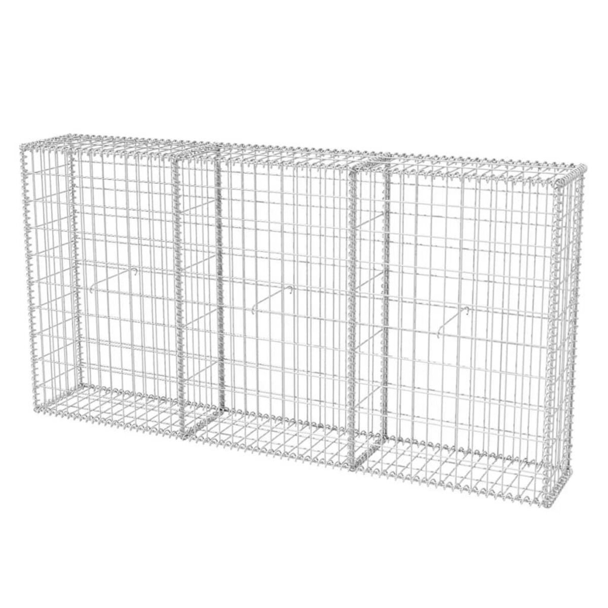 VIDAXL Panier de gabion Acier galvanise 200x30x100 cm