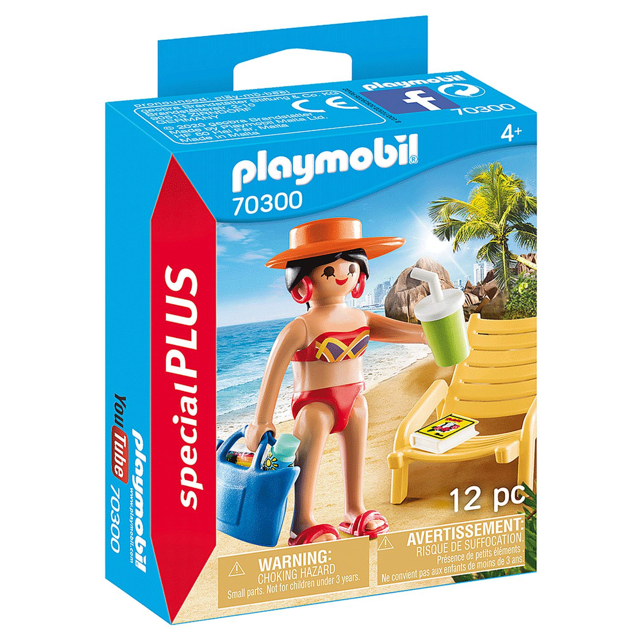 PLAYMOBIL 70300 - Spécial Plus - Vacancière avec transat
