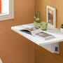 Voir la diapositive 5 : SOBUY SoBuy - Table murale extensible pliante - Minimaliste - FWT03