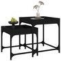Voir la diapositive 4 : VIDAXL Tables d appoint 2 pcs Noir Bois d ingénierie