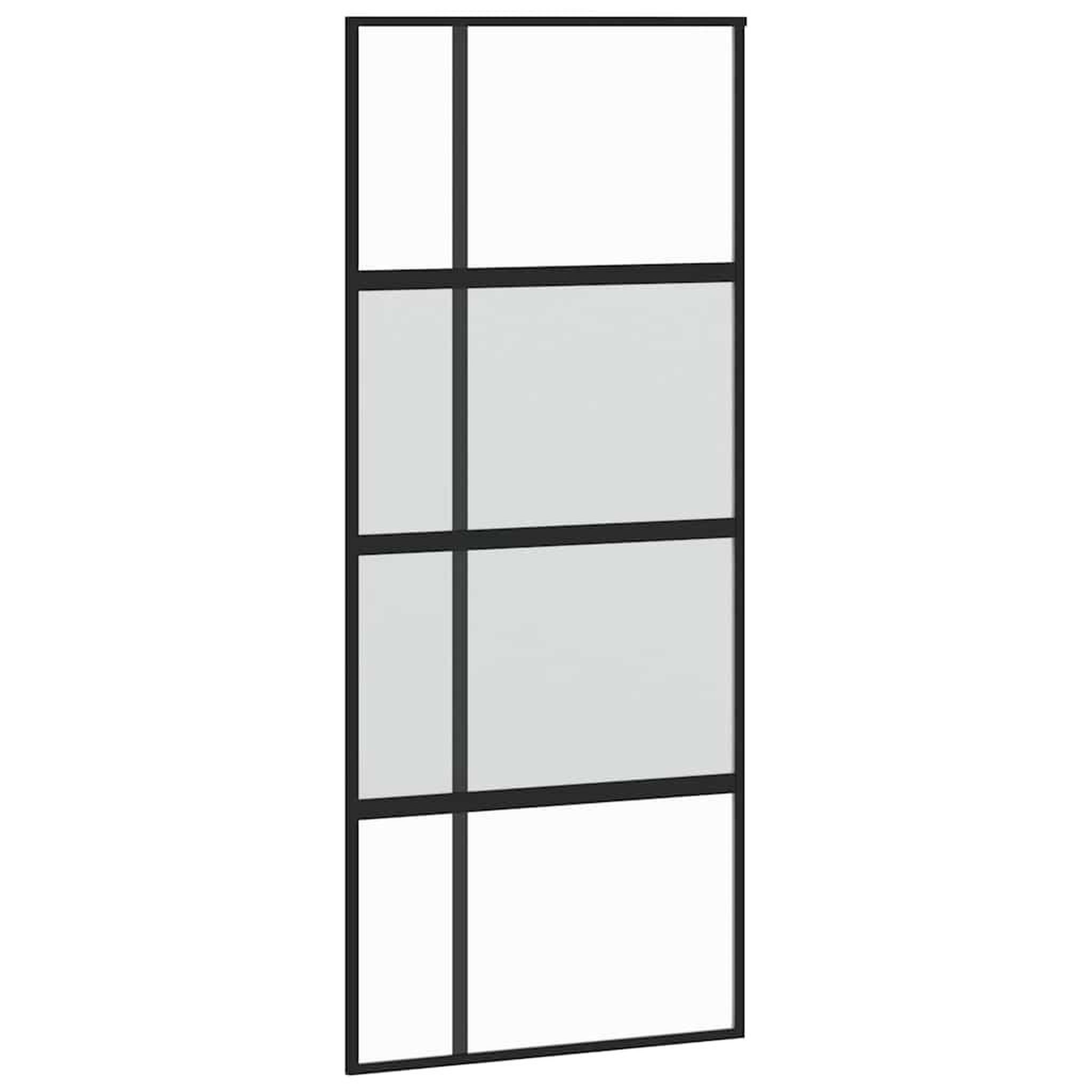 Voir la diapositive 5 : VIDAXL Porte coulissante avec kit de quincaillerie noir 90x205 cm