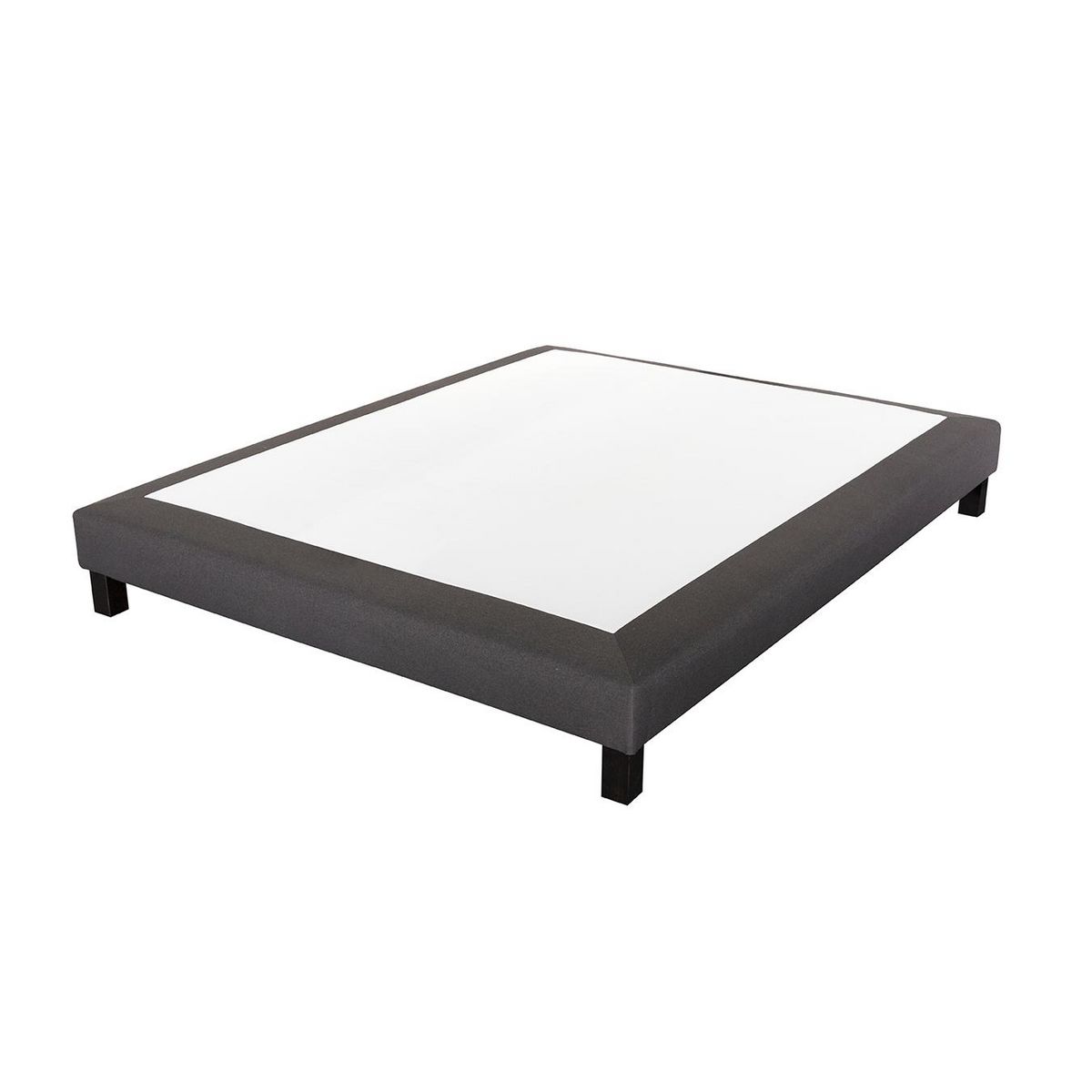 PRESTIGE Collection Ensemble matelas ressorts MORPHEE + sommier déco gris 140x190 cm
