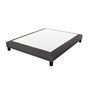 Voir la diapositive 3 : PRESTIGE Collection Ensemble matelas ressorts MORPHEE + sommier déco gris 140x190 cm