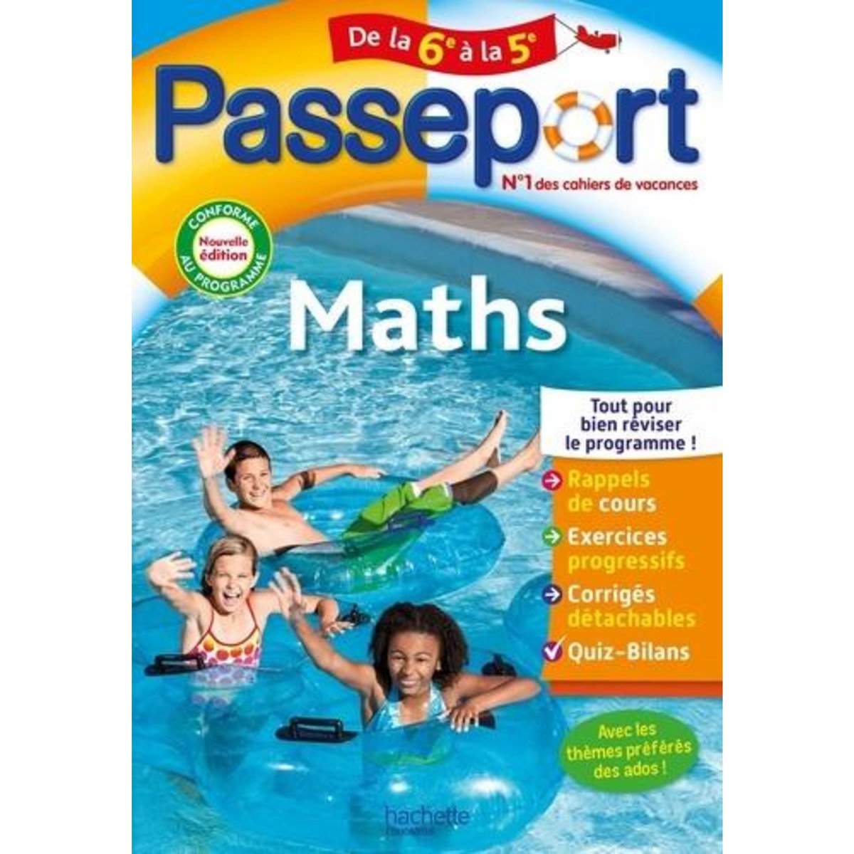 PASSEPORT MATHS DE LA 6E A LA 5E. EDITION 2022, Rousseau Philippe