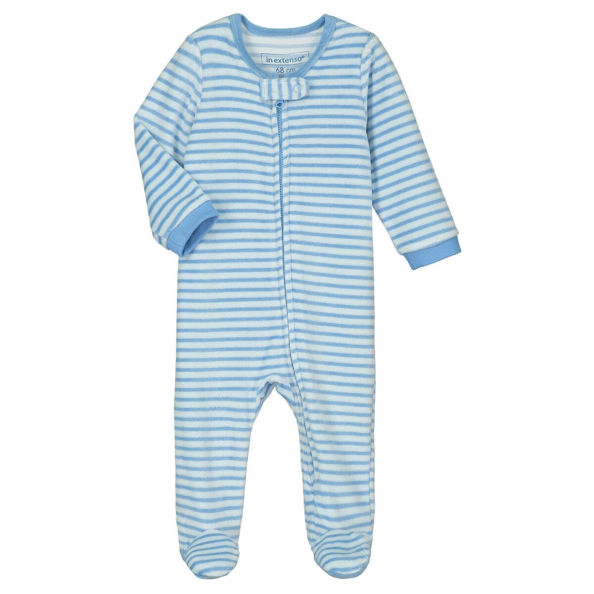 IN EXTENSO Pyjama rayé à zip bébé garçon pas cher 