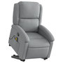 Voir la diapositive 3 : VIDAXL Fauteuil de massage inclinable Gris clair Tissu