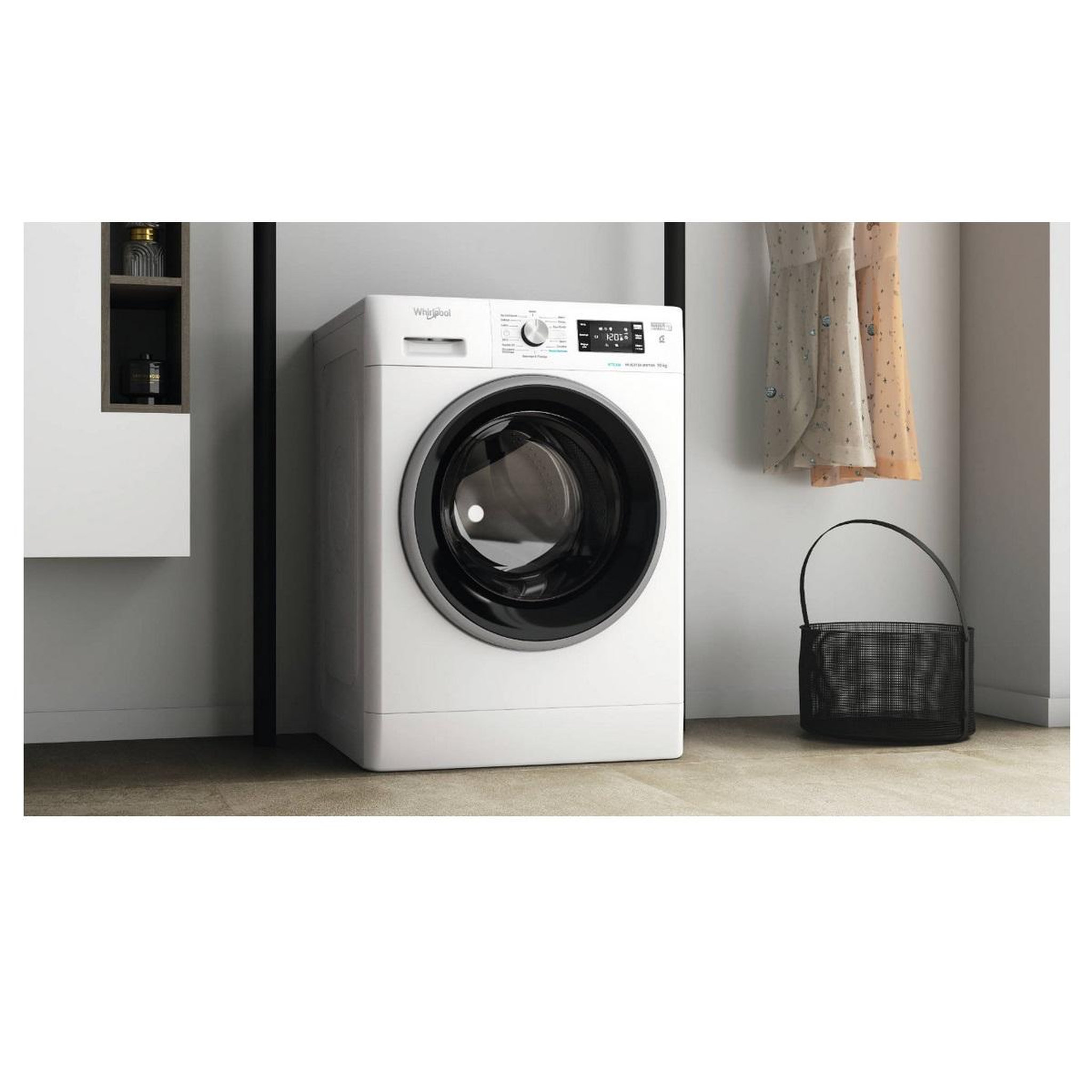 Voir la diapositive 3 : Whirlpool Lave-linge frontal 10kg 1400 tours/min blanc - ffbd10469bsvfr