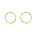 L'ATELIER D'AZUR Boucles d'Oreilles Créoles Or 18 Carats 750/000 Jaune - Torsadées