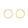 Voir la diapositive 1 : L'ATELIER D'AZUR Boucles d'Oreilles Créoles Or 18 Carats 750/000 Jaune - Torsadées