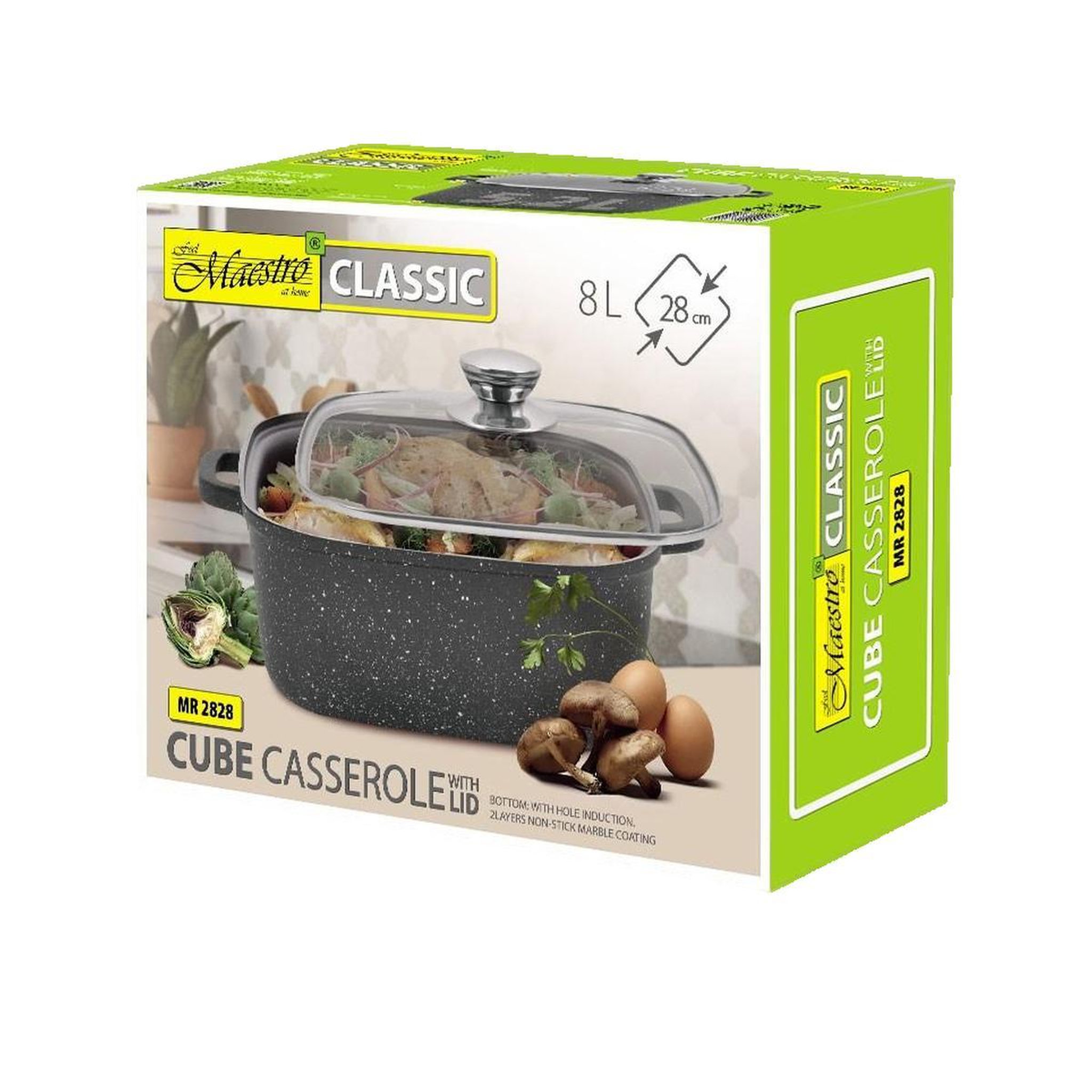 Voir la diapositive 3 : HELLO MAESTRO Casserole Maestro Elegance avec couvercle