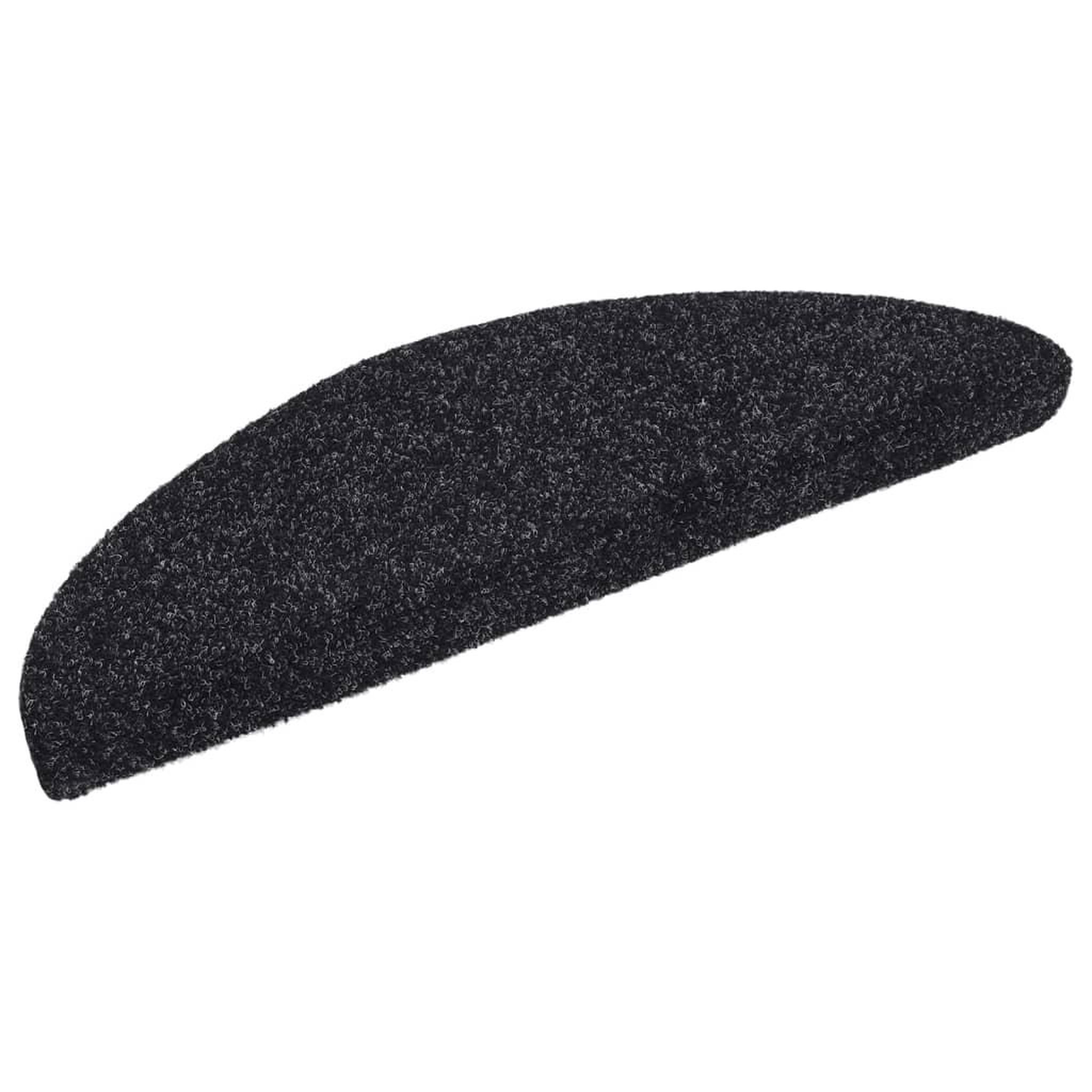 Voir la diapositive 3 : VIDAXL Tapis autoadhesifs de marches 5 pcs Noir 56x17x3 cm Aiguillete