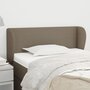 Voir la diapositive 1 : VIDAXL Tete de lit avec oreilles Taupe 103x23x78/88 cm Tissu