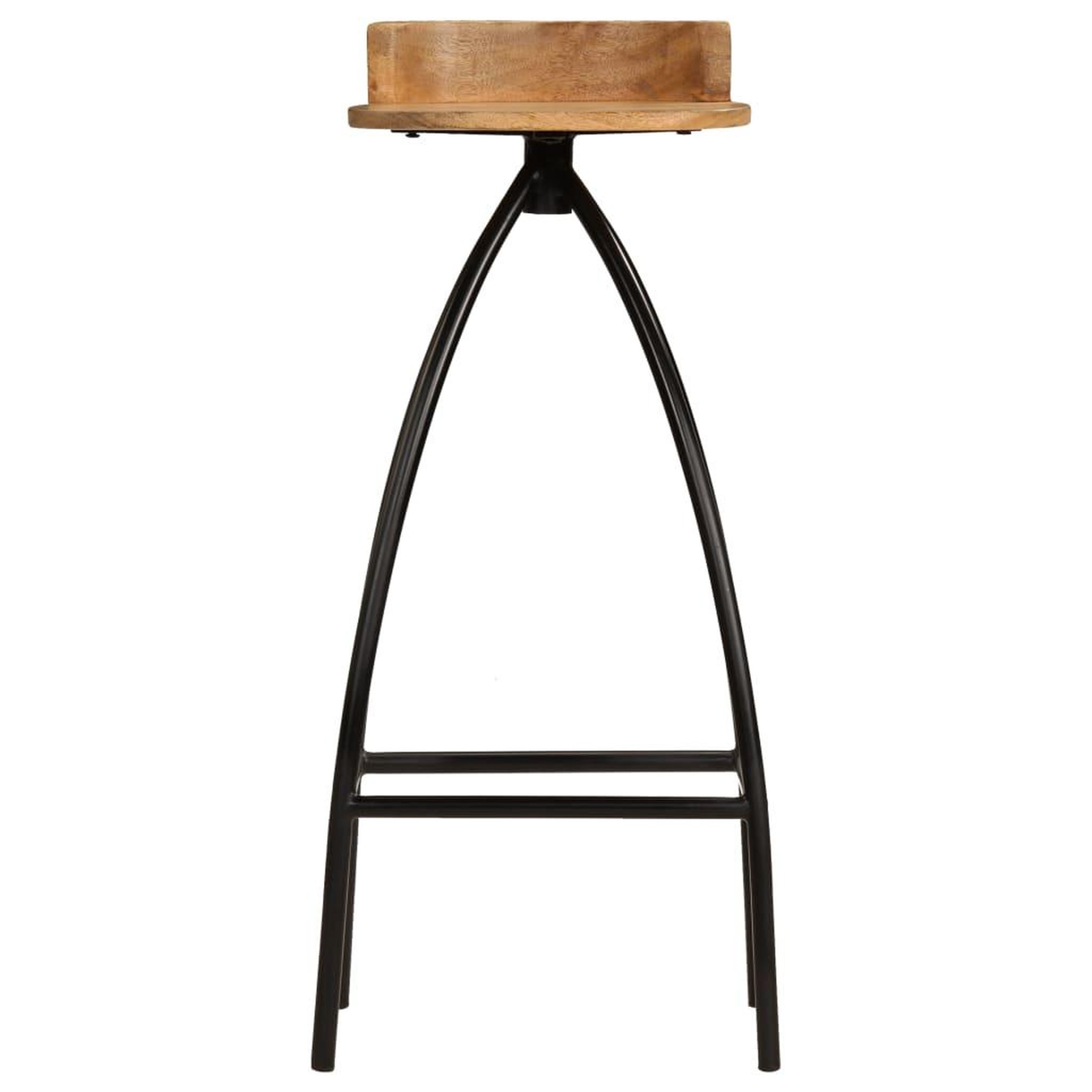 Voir la diapositive 3 : VIDAXL Chaises de bar lot de 2 bois de manguier solide