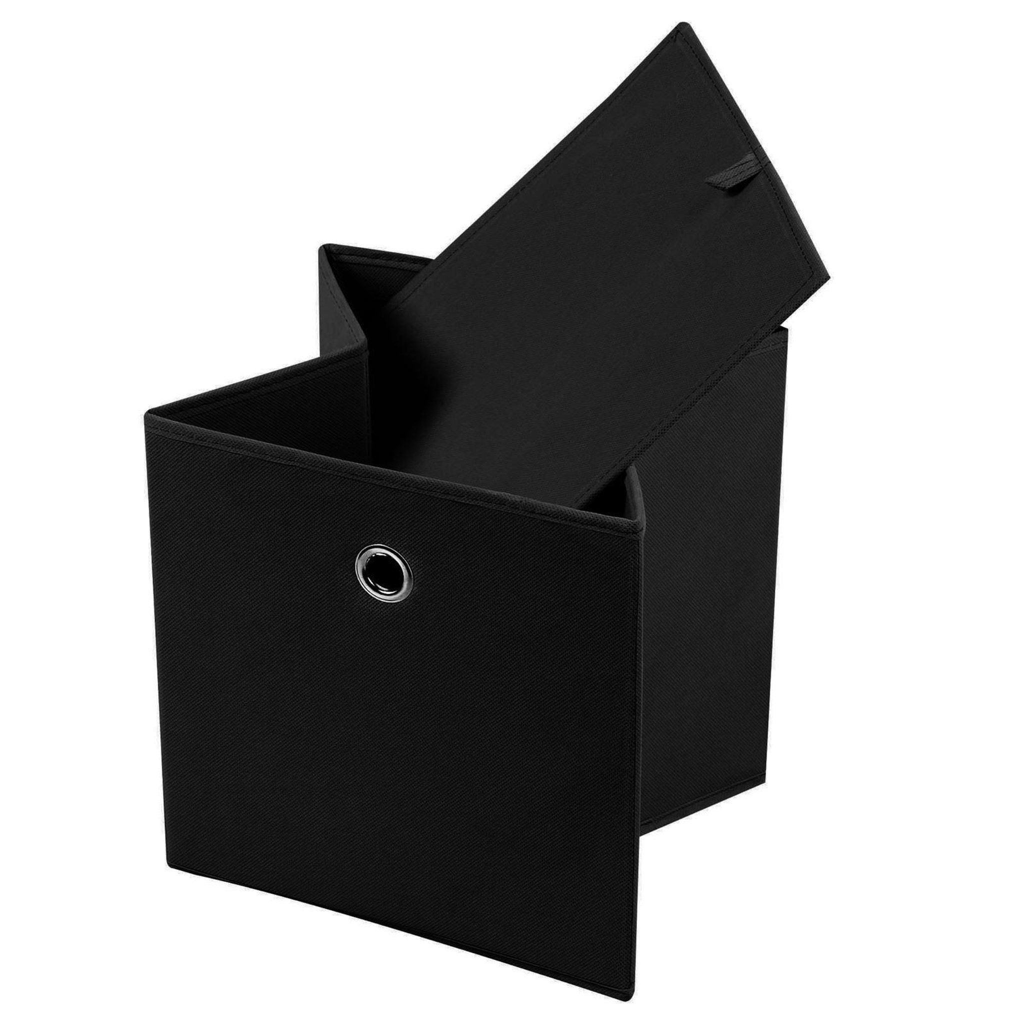 Voir la diapositive 2 : IDIMEX Lot de 2 boîtes de rangement ELA, en tissu