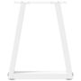 Voir la diapositive 5 : VIDAXL Pieds de table a manger forme de V 2 pcs blanc 28x(42-43,3) cm