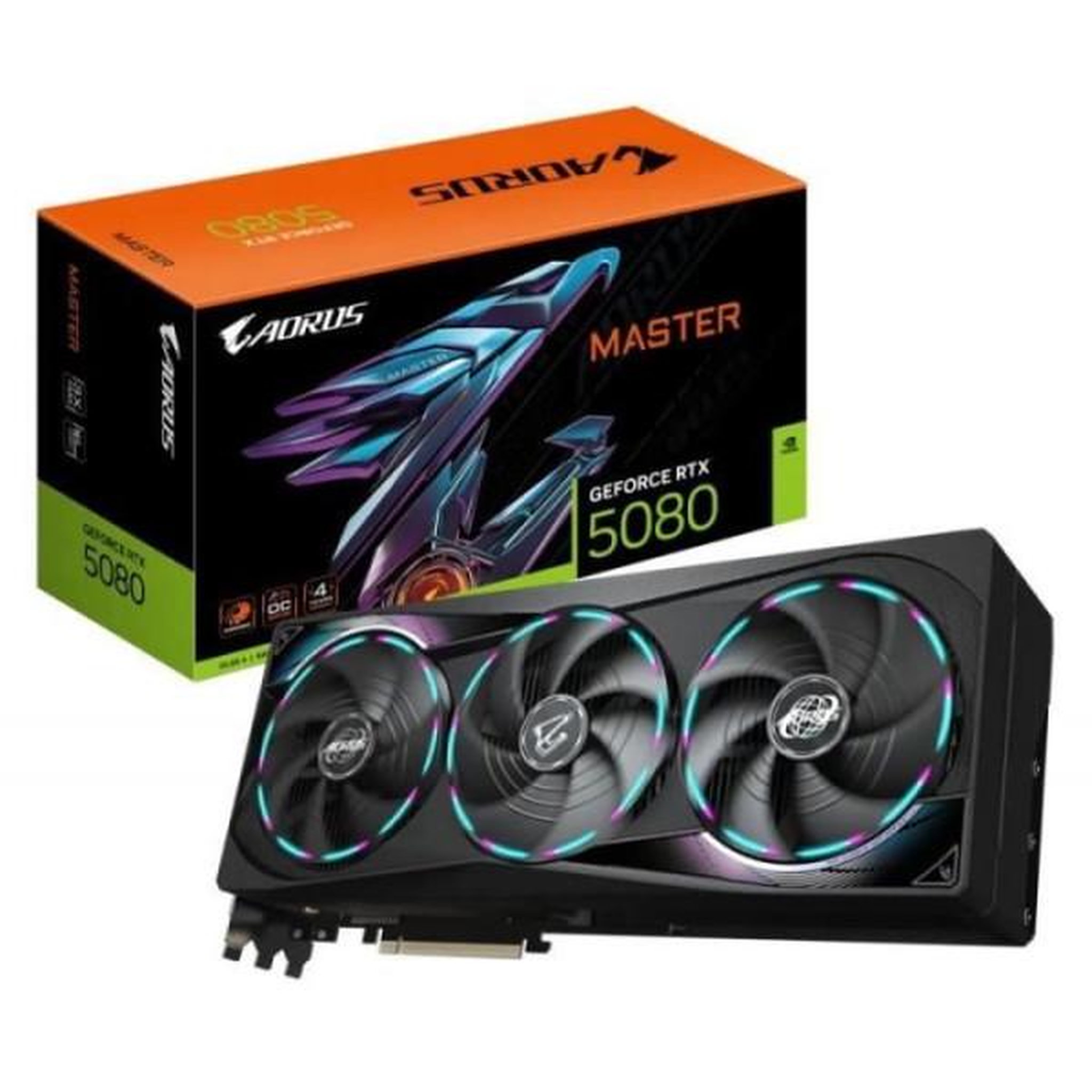 Gigabyte Carte graphique - GIGABYTE - AORUS GeForce RTX 5080 MASTER - 16 Go