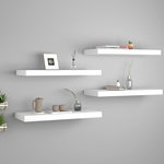 VIDAXL Etageres murales flottantes 4 pcs blanc 60x23,5x3,8 cm MDF