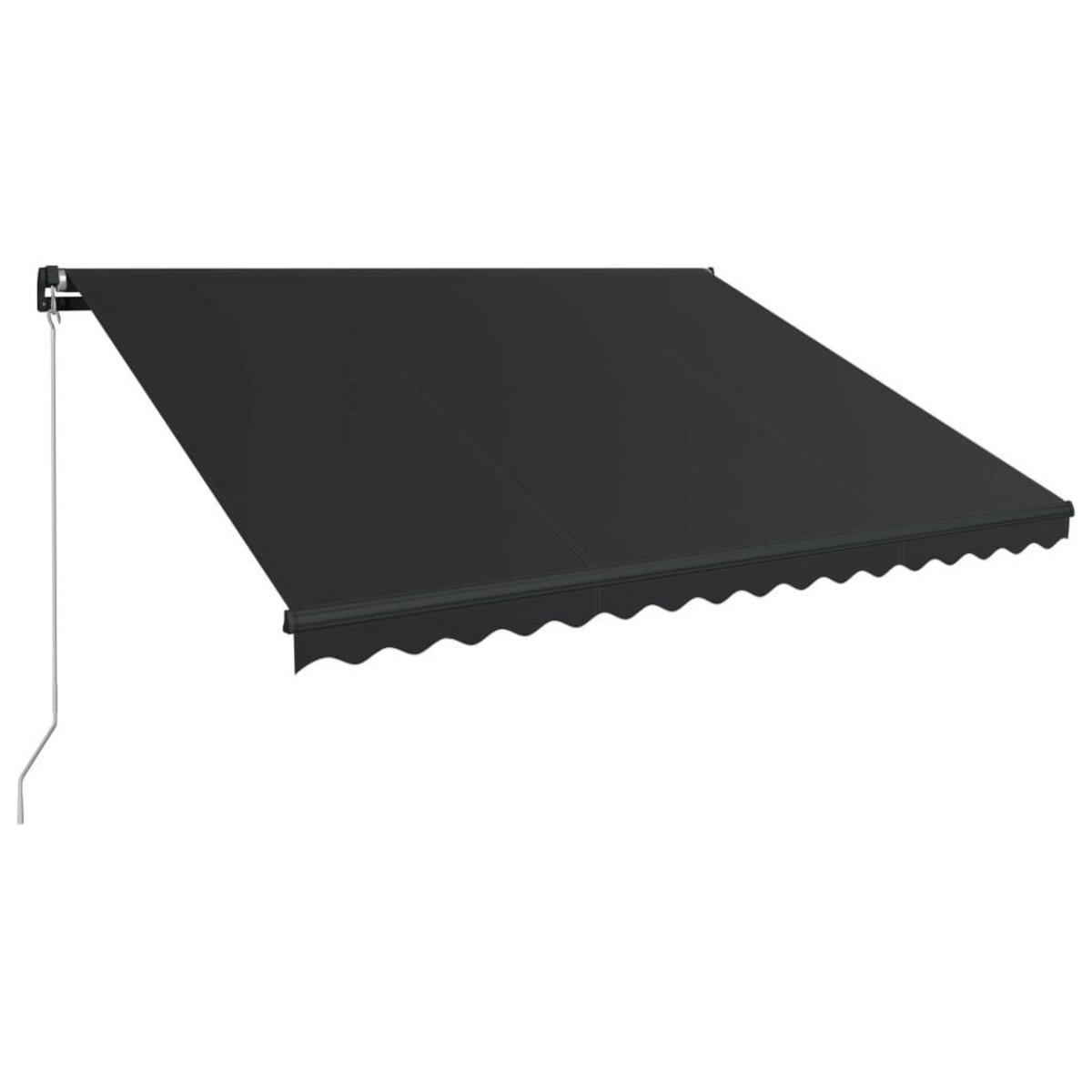 VIDAXL Auvent manuel retractable 450x300 cm Anthracite