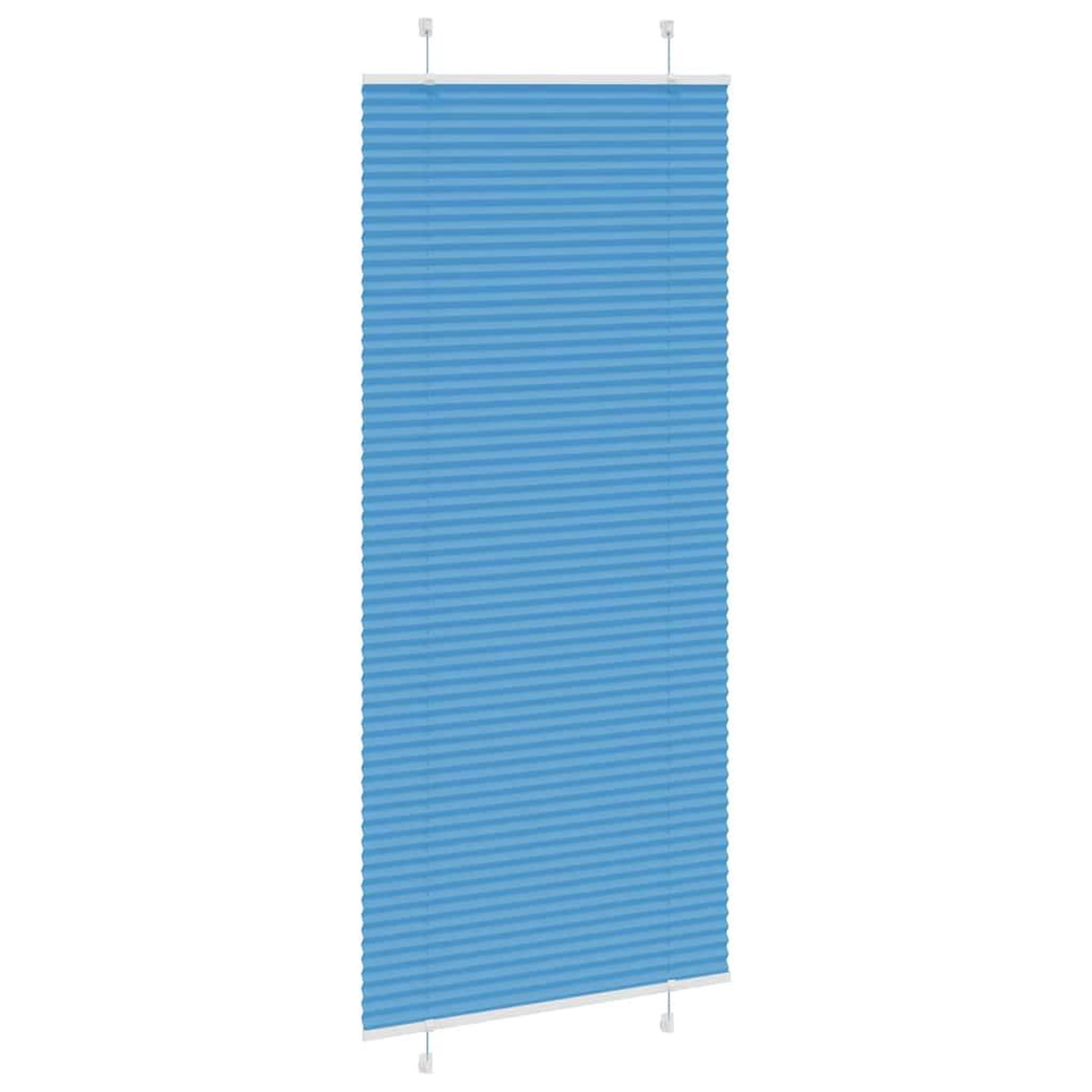 Voir la diapositive 4 : VIDAXL Store plisse bleu 100x200 cm largeur du tissu 99,4 cm polyester