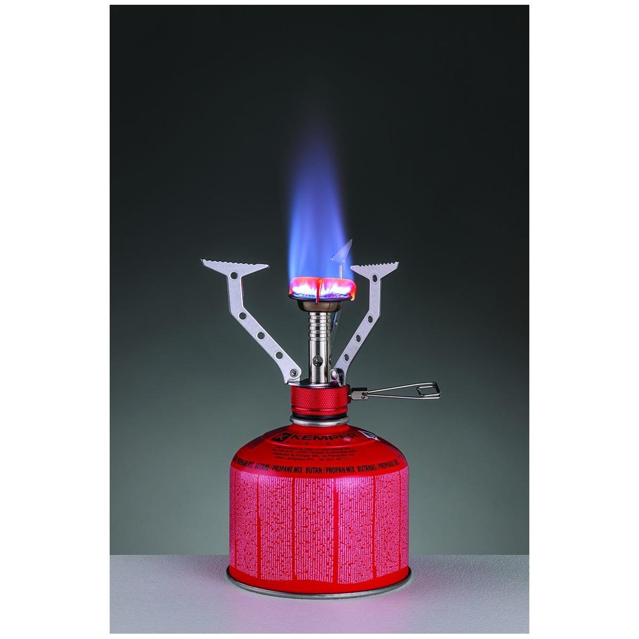 Voir la diapositive 3 : Kemper Réchaud gaz portable 4.5 kw + 2 cartouches gaz 230gr - brûleur randonnée anti-vent pliable léger camping haute montagne kemper