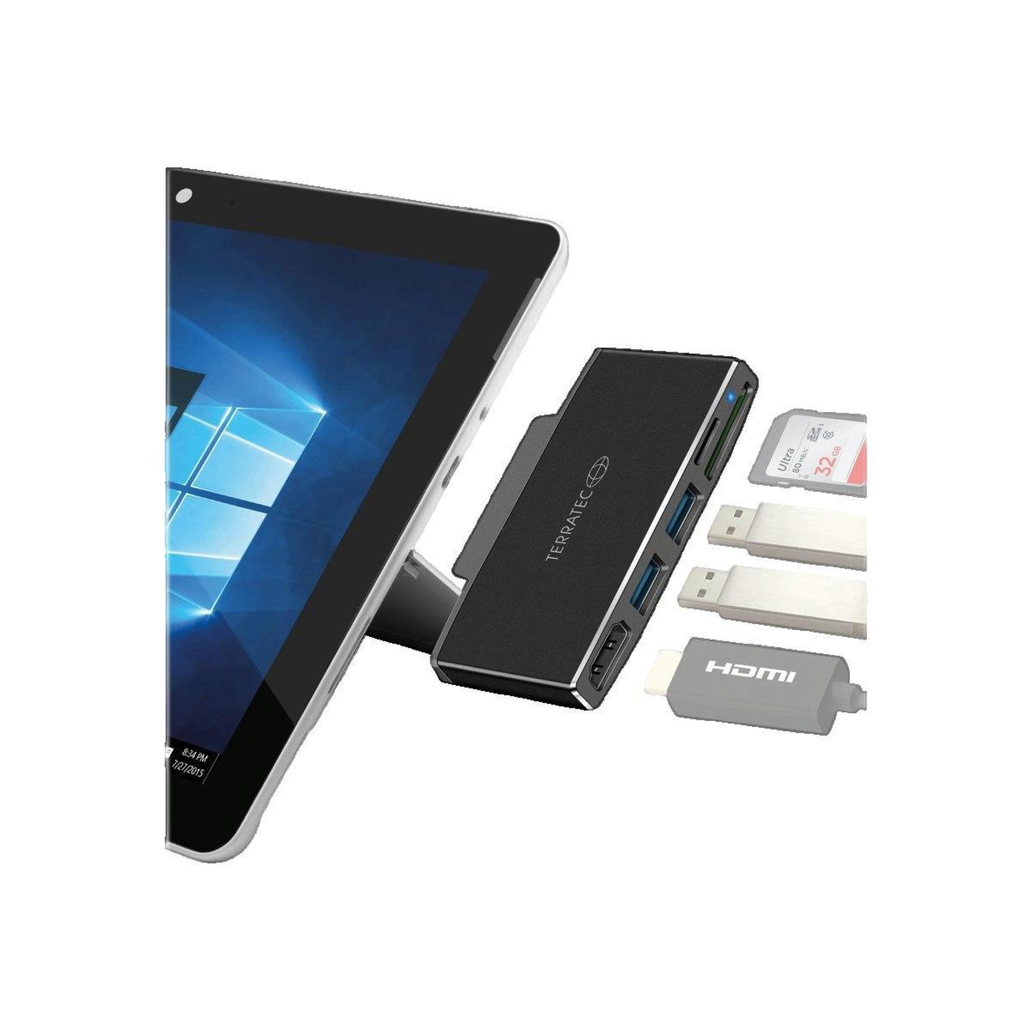 Terratec Station d'accueil USB-C Terratec CONNECT Go1 pour Microsoft Surface Go