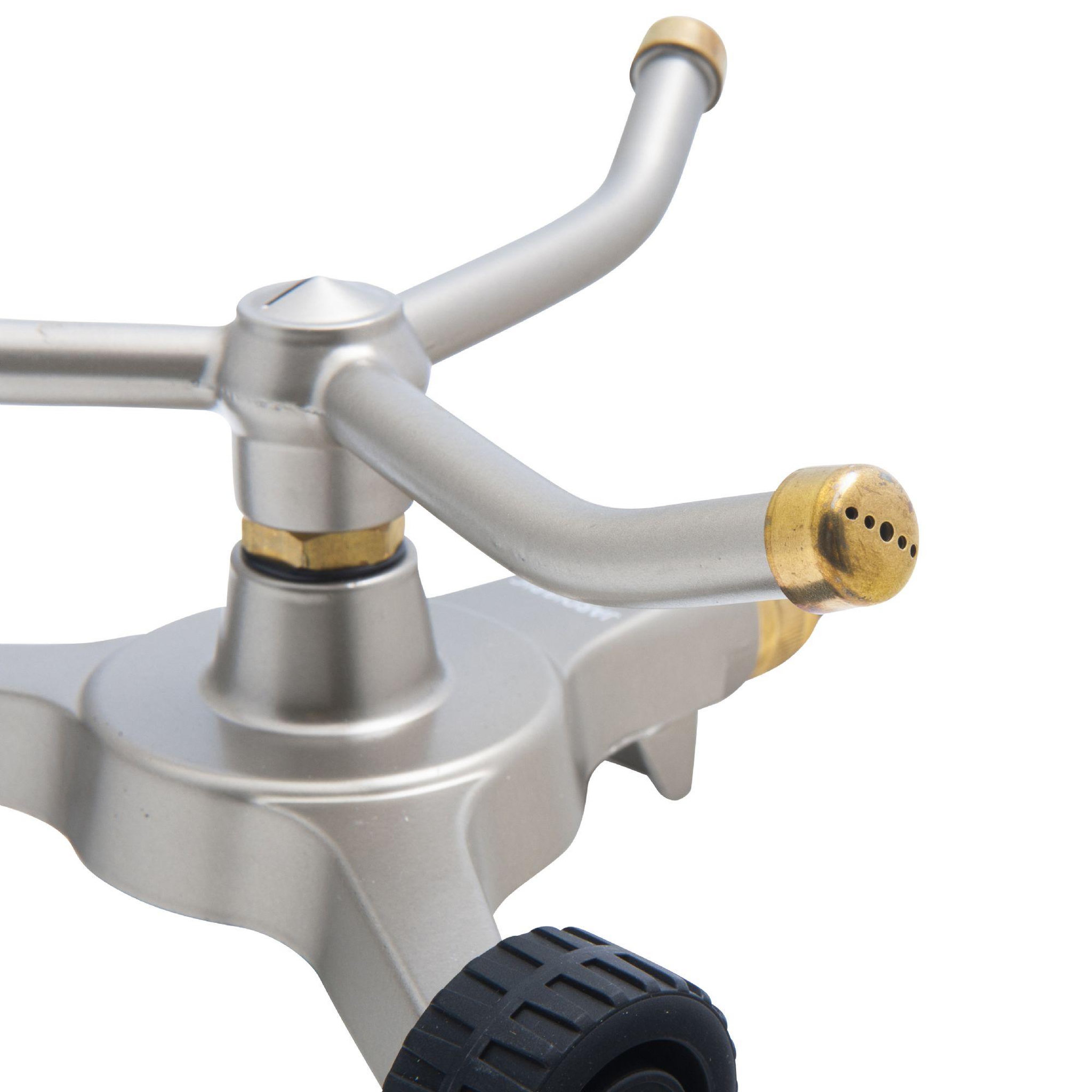 Voir la diapositive 3 : Jardibric Arroseur rotatif 3 bras sur roues
