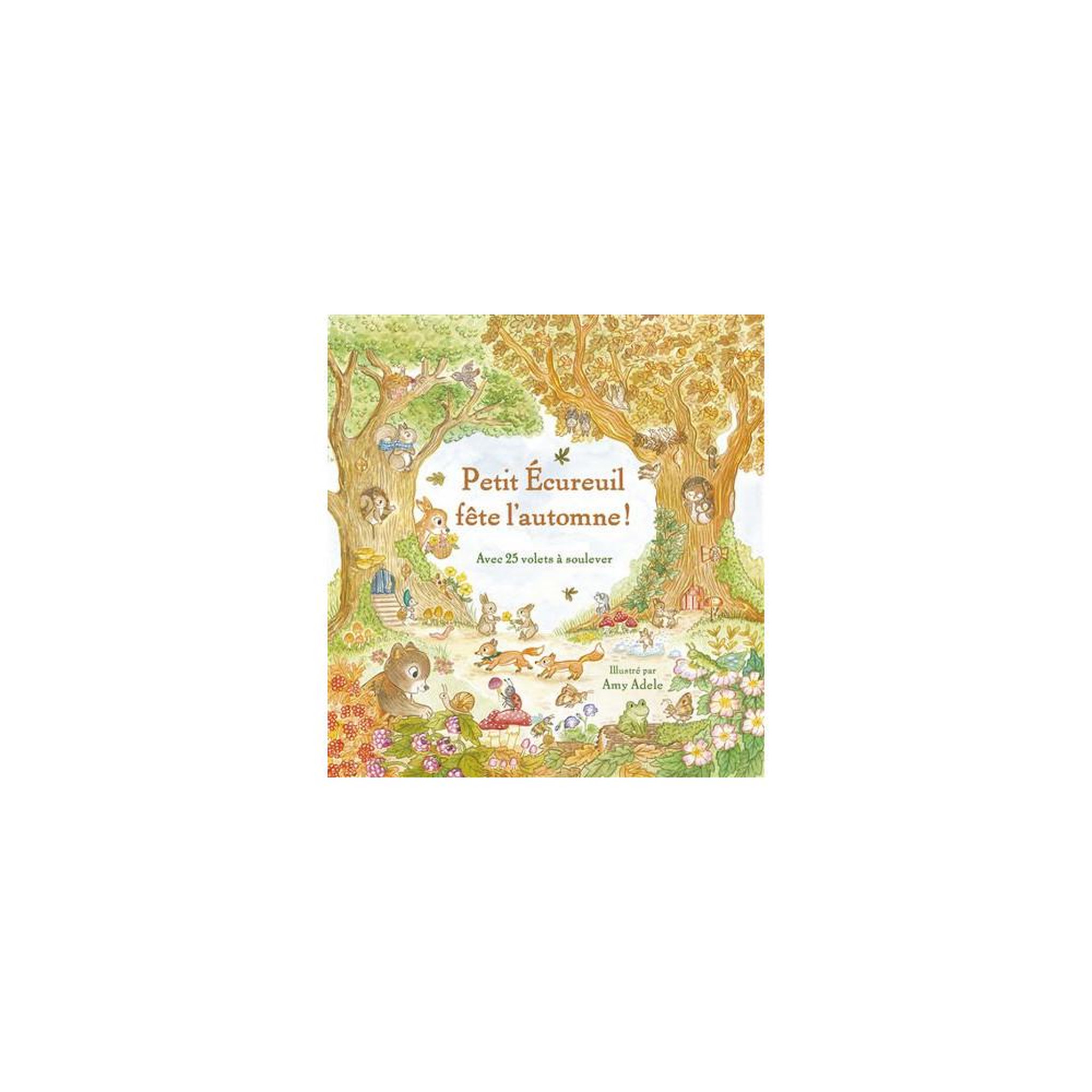 GRUND Album jeunesse cartonné à volets à soulever petit écureuil fête l'automne ! Grand format