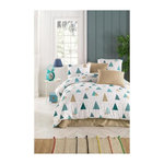 GENERIQUE Parure de lit - 1 housse de couette 220 x 240 cm + 2 taies d'oreiller 60 x 60 cm - 65% coton, 35% polyester - Blanc