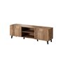 Voir la diapositive 6 : BEST MOBILIER Come - meuble tv - effet bois - 2 portes et 2 niches - 150 cm