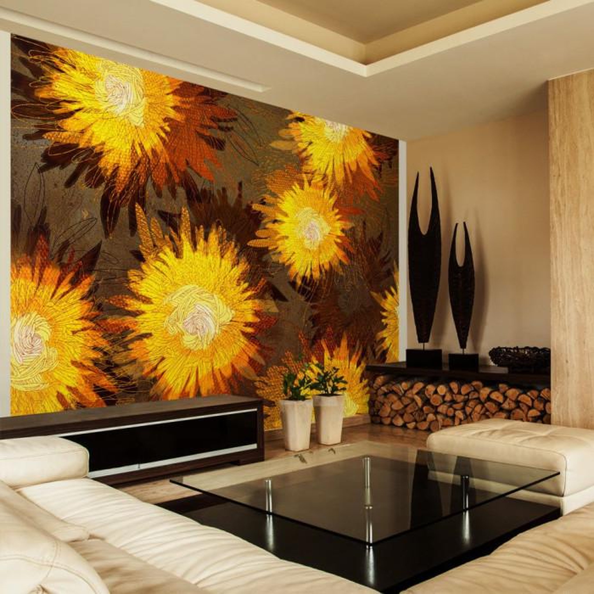 Paris Prix Papier Peint  Sunflower Dance. Coloris disponibles : Multicolore